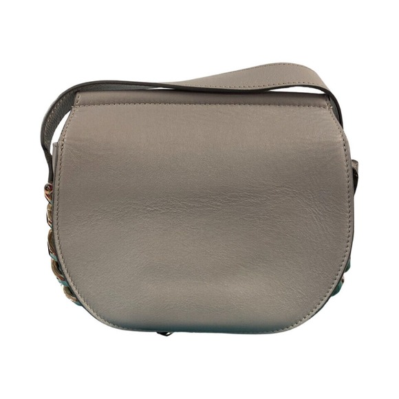 GIVENCHY INFINITY CHAIN CURB SMOOTH LEATHER SADDLE CROSSBODY BAG - Picture 3 of 12